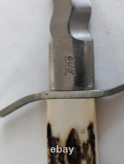 Rare Anton Wingen Jr Othello Kris Dagger Solingen Germany Stag Handle with Sheath