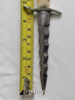 Rare Anton Wingen Jr Othello Kris Dagger Solingen Germany Stag Handle with Sheath