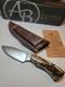 Rare Arno Bernard Kudu Bone Knife with Sheath Solingen Germany