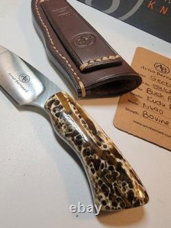 Rare Arno Bernard Kudu Bone Knife with Sheath Solingen Germany