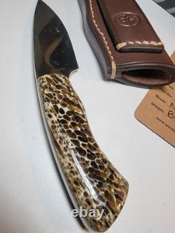 Rare Arno Bernard Kudu Bone Knife with Sheath Solingen Germany