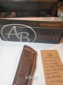 Rare Arno Bernard Kudu Bone Knife with Sheath Solingen Germany