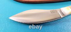 Rare Bark River Knives Limited Edition Nessmuk Stag Handle Knife + Sheath 9 OAL