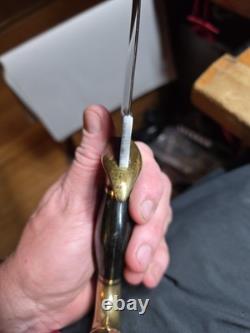 Rare Beaver USA Fixed Blade Knife Iron Mountain Custom USA Skinner 098