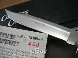 Rare Buck Custom Club Lucite Handle 105 Knife With Sheath Never Used In Box