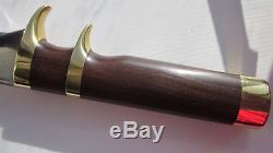 Rare Clyde Fischer 13 Fighter subhilt knife with sheath US handmade 1970is
