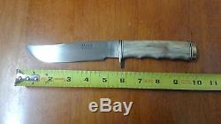 Rare Collectible Vintage M. W. Seguine Hunting Knife with Leather Sheath
