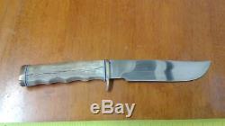 Rare Collectible Vintage M. W. Seguine Hunting Knife with Leather Sheath