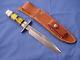 Rare Dave Griffin Model 1 Type 7 Fighting Knife and Johnson Leather Sheath
