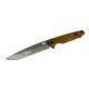 Rare HK 14145 Stainless Steel Drop Point Full Tang Fixed Blade Knife, G10 Handle