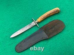 Rare Joseph Allen & Son's Stag Handled Dagger Knife100 Yrs. Vintage #5