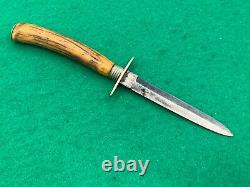 Rare Joseph Allen & Son's Stag Handled Dagger Knife100 Yrs. Vintage #5