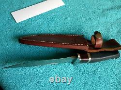 Rare Junglee Baby Hattori Fighter Knife With Original Leather Sheath