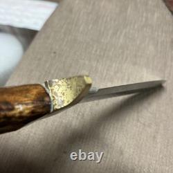 Rare, Linder-Messer Ranger Blade, Unused, Custom Crown Stag, Custom Sheath