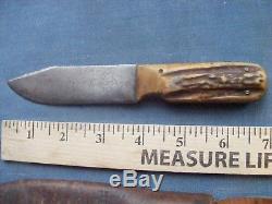 Rare NAMED M. S. A. CO. GLADSTONE MICH. U. S. A. MARBLES DALL DEWEESE Pattern Knife