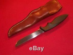 Rare New In Box 1970s Gerber Shorty USA Armorhide Hunting Knife With Sheath Exc