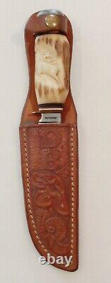 Rare Rostfreil Ackermannchen Hunting Knife Solingen Germany