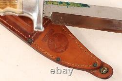 Rare Ruana Custom Hunting Knife- 1978- Made in Montana- Original Sheath