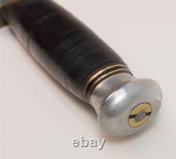 Rare Spiegel Brothers New York Stacked Leather Woodcraft Hunting Skinning Knife