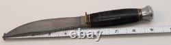 Rare Spiegel Brothers New York Stacked Leather Woodcraft Hunting Skinning Knife