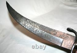 Rare Stag Hunting Knife Damascus Blade Handmade Survival Saw Leather Case Custom