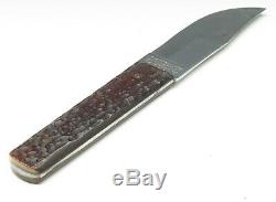 Rare VTG Camillus Cutlery USA 4 Line Jigged Bone Outers Sportsman Hunting Knife