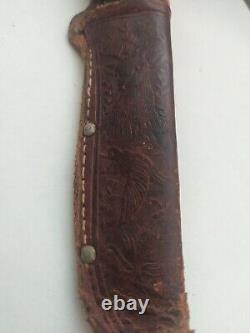 Rare Vintage 1950s Western USA Knife Boulder Co. Bird & Buck Genuine Hunting