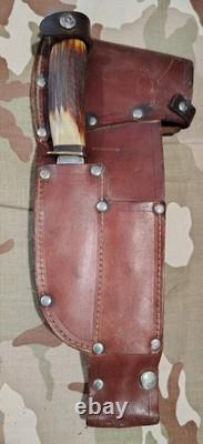 Rare Vintage DGM Axe Knife Combo, Germany, Excellent Condition, Original Sheath