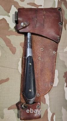 Rare Vintage DGM Axe Knife Combo, Germany, Excellent Condition, Original Sheath