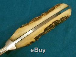 Rare Vintage Henckels Solingen Germany 922 Stag Hunting Skinning Knife Knives Ec