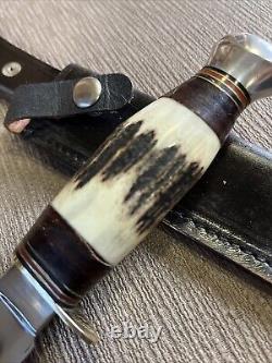 Rare, Vintage, Herbert M Slater, Sheffield Eng, Stag, Orig. Sheath, Unused