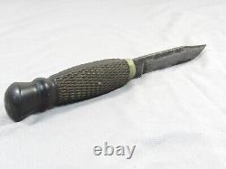 Rare Vintage Hunting Knife Portland Maine Maker Emery Waterhouse Checkered T7617