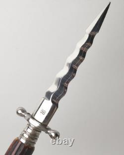 Rare Vintage IMCO Implement Co. Germany Wavy Blade Stag Handle Boot Nicker Knife