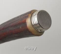 Rare Vintage IMCO Implement Co. Germany Wavy Blade Stag Handle Boot Nicker Knife