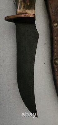 Rare Vintage Imperial Fixed Blade Hunting Knife Sheath Providence Rhode Island