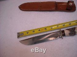 Rare Vintage Marbles USA 11-1/8 Stag Hunting Knife