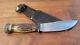 Rare Vintage Marbles Woodcraft hunting knife Stag Bone withcase skinning pre wwll