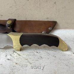 Rare Vintage RIGID USA R-10 Rebel knife with sheath Fixed blade Preowned