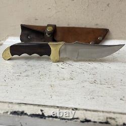 Rare Vintage RIGID USA R-10 Rebel knife with sheath Fixed blade Preowned