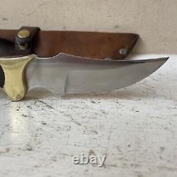 Rare Vintage RIGID USA R-10 Rebel knife with sheath Fixed blade Preowned