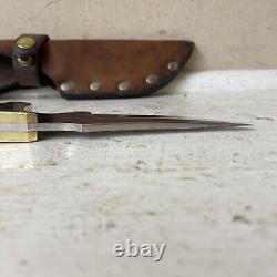 Rare Vintage RIGID USA R-10 Rebel knife with sheath Fixed blade Preowned