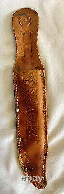 Rare Vintage Solingen Hunting Knife Stagg Wildcat 8X Large W / Sheath