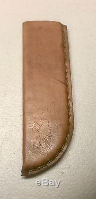 Rare Vintage Wilbert Cutlery Co Chicago Bowie Hunting Dagger Knife Stag WithSheath