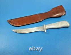 Rare WWII Frank Barteaux Custom Commando Knife Aluminum Handle + Sheath