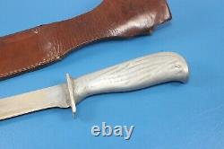 Rare WWII Frank Barteaux Custom Commando Knife Aluminum Handle + Sheath