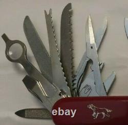 Rare Wenger SETTER Swiss Army Knife w Perfect Hunting Logo MINT Condition