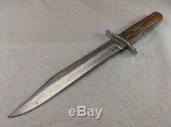 Rare antique Harrison Bros & Howson Sheffield Bowie Stag hunting Knife vintage