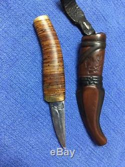 Raunu Vauiniopaa Puukko Scandi Skinning Hunting Knife Hand Made