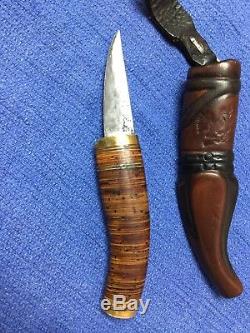 Raunu Vauiniopaa Puukko Scandi Skinning Hunting Knife Hand Made