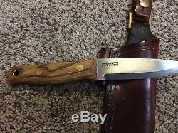 Ray Mears Bushcraft Knife O1 Steel with Leather sheath Survival Woodlore